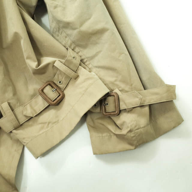 AURALEE(オーラリー)のAURALEE オーラリー 20SS 日本製 FINX POLYESTER BIG TRENCH COAT フィンクスポリエステル ビッグトレンチコート A20SC01FP 3 BEIGE アウター【中古】【AURALEE】 メンズのジャケット/アウター(トレンチコート)の商品写真