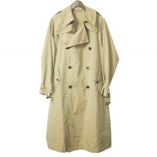 オーラリー(AURALEE)のAURALEE オーラリー 20SS 日本製 FINX POLYESTER BIG TRENCH COAT フィンクスポリエステル ビッグトレンチコート A20SC01FP 3 BEIGE アウター【中古】【AURALEE】(トレンチコート)