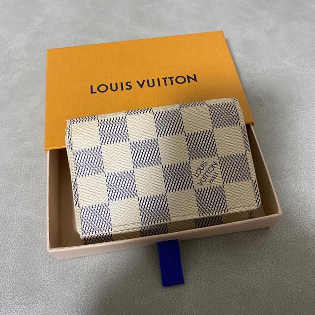 LOUIS VUITTON アンヴェロップカルト ドゥヴィジットダミエ アズール