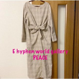 イーハイフンワールドギャラリー(E hyphen world gallery)の【E hyphen world gallery PEACE】ロングワンピース(ロングワンピース/マキシワンピース)