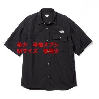 ザノースフェイス(THE NORTH FACE)のノースフェイス　ショートスリーブ　ヌプシシャツ　ブラック　Ｍサイズ(シャツ)