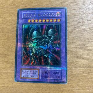 ユウギオウ(遊戯王)のブラック・デーモンズ・ドラゴン　パラレルレア　遊戯王カード　エラープリント(カード)