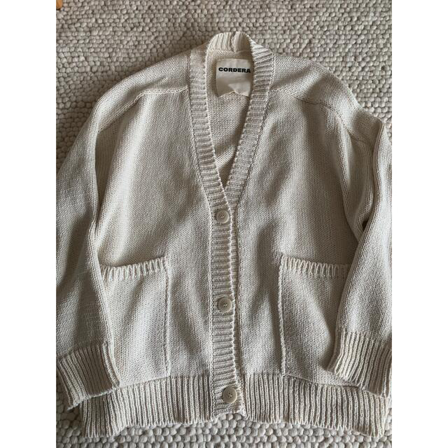 cordera COTTON SADDLE CARDIGAN NATURAL 5