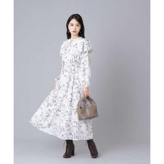 ジルバイジルスチュアート(JILL by JILLSTUART)のヴィンテージライクプリントケープワンピース　ジルバイジルスチュアート(ロングワンピース/マキシワンピース)