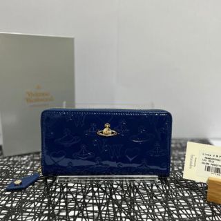 ヴィヴィアンウエストウッド(Vivienne Westwood)のVivienne Westwood エナメル 財布 長財布 青 ブルー(財布)