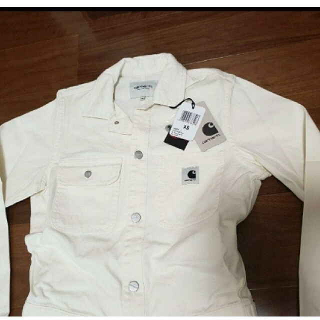 carhartt(カーハート)の【新品】CarharttWIPジャンプスーツ(つなぎ)ホワイト　レディース　XS レディースのパンツ(オールインワン)の商品写真