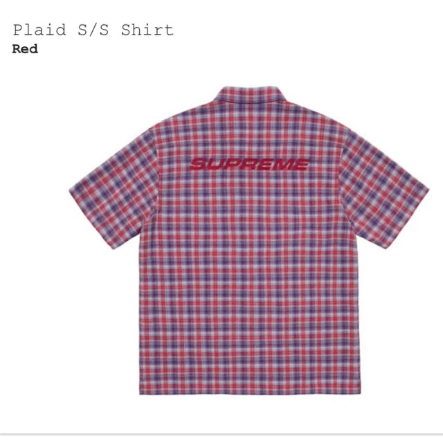 最安値　　supreme   Plaid S/S Shirt
