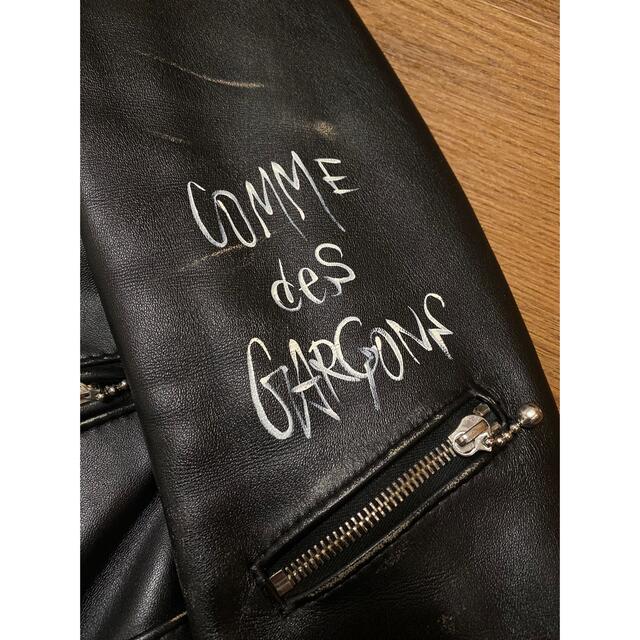 COMME des GARCONS(コムデギャルソン)の【最終価格】COMME des GARCONS ルイスレザー　38サイズ メンズのジャケット/アウター(ライダースジャケット)の商品写真