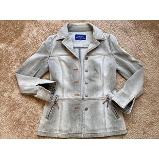 バーバリーブルーレーベル(BURBERRY BLUE LABEL)の【美品】　BURBERRY BLUE LABEL テーラードジャケット デニム(テーラードジャケット)