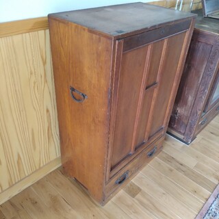 古家具　茶箪笥　収納棚　食器棚　古民家　サイドボード　本棚　レトロ　木製