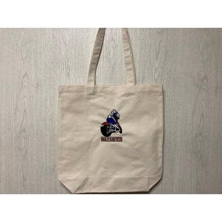 ウサギとバイクのイラスト刺繍入りトートバッグ(トートバッグ)