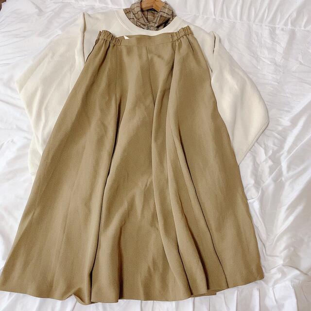 flower(フラワー)の落ち葉色スカート レディースのスカート(ロングスカート)の商品写真