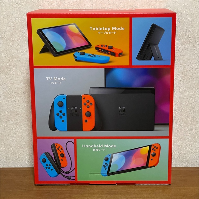 Nintendo Switch(ニンテンドースイッチ)の新品 Nintendo Switch(有機ELモデル・ネオン) エンタメ/ホビーのゲームソフト/ゲーム機本体(家庭用ゲーム機本体)の商品写真