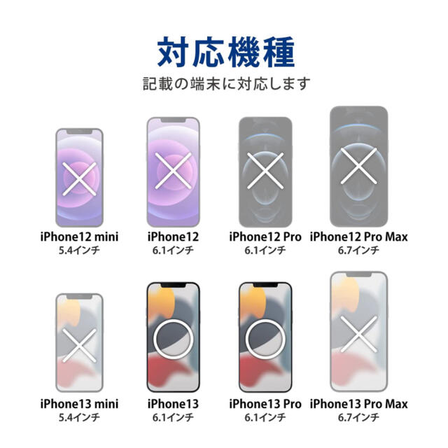 ELECOM(エレコム)のエレコム iPhone 13・13 Pro ガラスフィルム セラミックコート スマホ/家電/カメラのスマホアクセサリー(保護フィルム)の商品写真