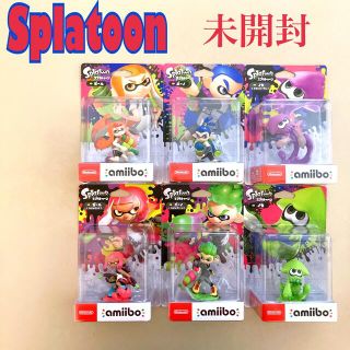 ニンテンドースイッチ(Nintendo Switch)のSplatoon amiibo スプラトゥーン アミーボ 6セット 新品 未開封(アニメ/ゲーム)