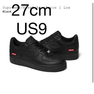 シュプリーム(Supreme)のSupreme × Nike Air Force 1 Low Black(スニーカー)