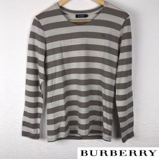 バーバリーブラックレーベル(BURBERRY BLACK LABEL)の美品 BURBERRY BLACK LABEL 長袖カットソー ボーダー(Tシャツ/カットソー(七分/長袖))