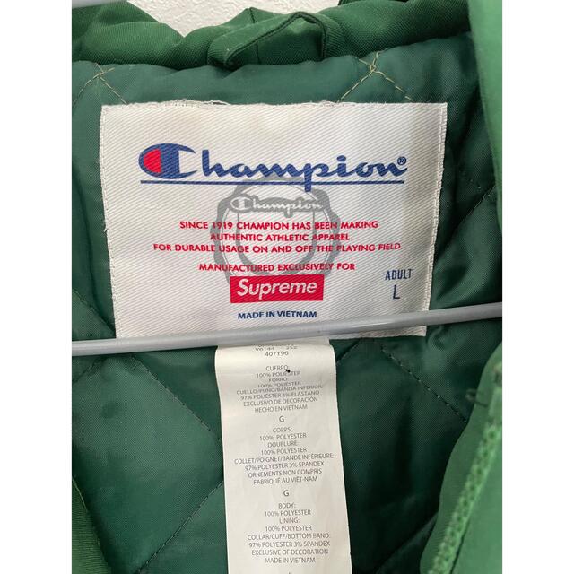 Supreme(シュプリーム)のsupreme × champion　ジャケット　パーカー メンズのジャケット/アウター(ナイロンジャケット)の商品写真