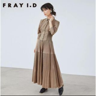 フレイアイディー(FRAY I.D)のフレイアイディー　ランダムプリーツシャツワンピース (ロングワンピース/マキシワンピース)