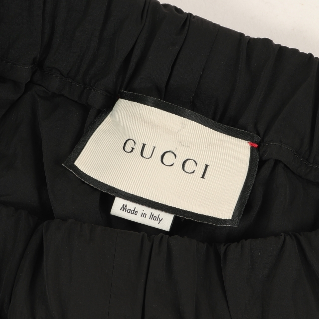 Gucci(グッチ)のGUCCI グッチ パンツ バイカラー ナイロン トラックパンツ 545563 XJAC5 イージー  ジョガー 18AW ブラック 黒 S ボトムス ズボン 【メンズ】【中古】【美品】 メンズのパンツ(その他)の商品写真