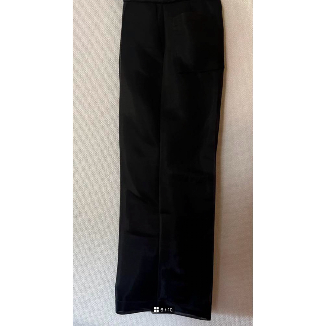 PHEENY(フィーニー)のSEER DOUBLE KNIT WIDE SLACKS(BLACK) レディースのパンツ(カジュアルパンツ)の商品写真