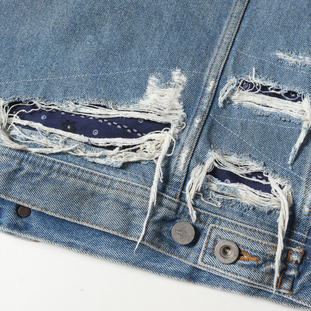 DIESEL - DIESEL ディーゼル ジャケット クラッシュリペア 加工 3rd