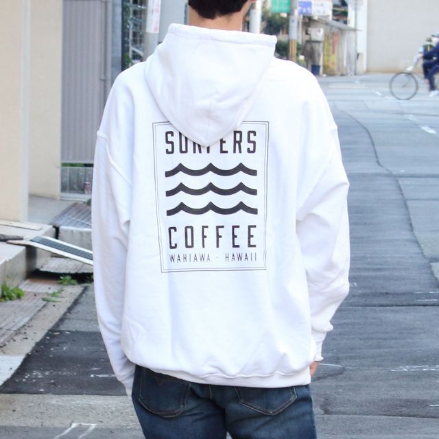 SURFERS COFFEE サーファーズコーヒー バックプリント パーカーメンズ