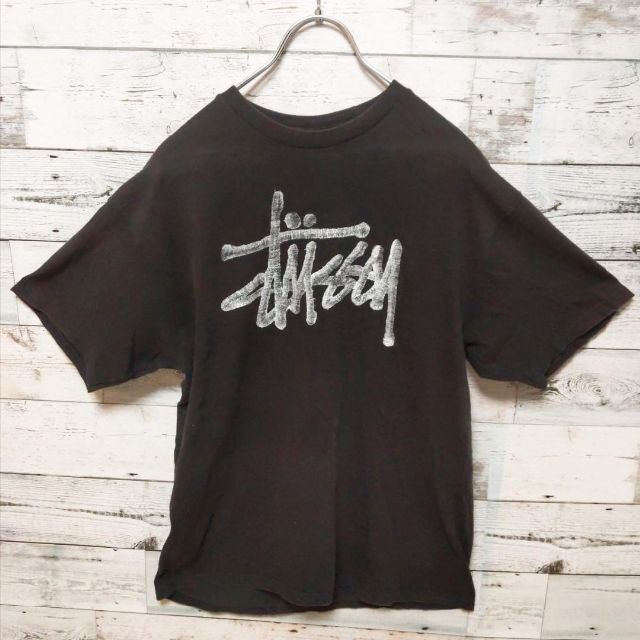 入手困難》ステューシー STUSSY☆メキシコ製 SSリンク Tシャツ M 黒 訳