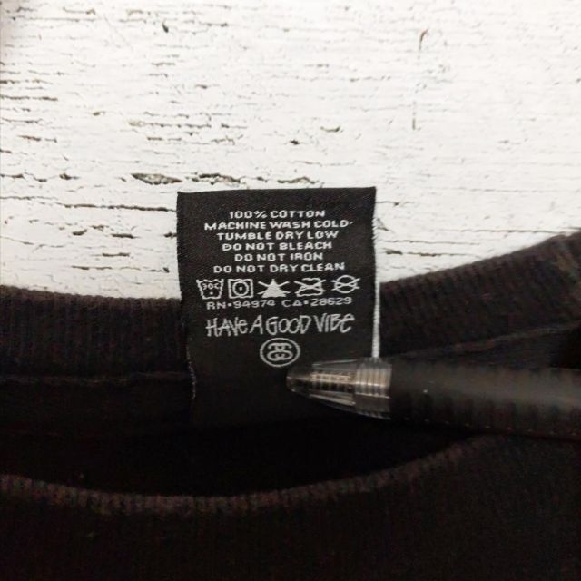 入手困難》ステューシー STUSSY☆メキシコ製 SSリンク Tシャツ M 黒