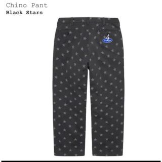 シュプリーム(Supreme)のSupreme Chino Pant "Black Stars" 36インチ(チノパン)