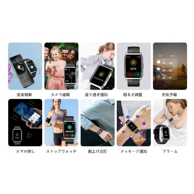 ⭐️スマートウォッチ  1.70インチ大画面 Bluetooth通話 メンズの時計(腕時計(デジタル))の商品写真