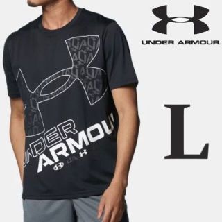 アンダーアーマー(UNDER ARMOUR)の新品 黒 L アンダーアーマーメンズ 半袖Tシャツ スポーツウェア(Tシャツ/カットソー(半袖/袖なし))