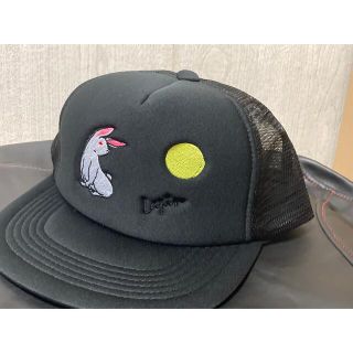 カーキ×インディゴ 新品未使用 20aw うさぎディテール キャップ