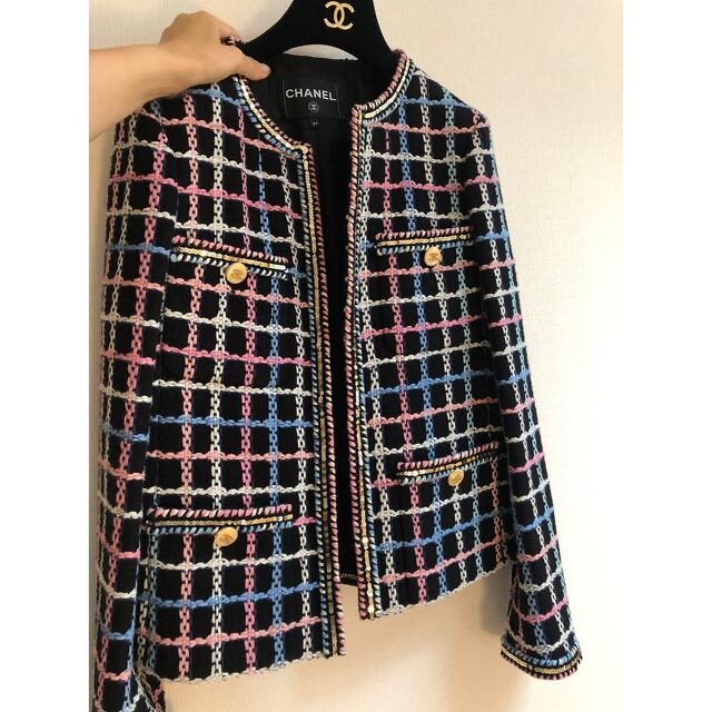 満点の CHANEL - シャネル ジャケット 新品 ノーカラージャケット