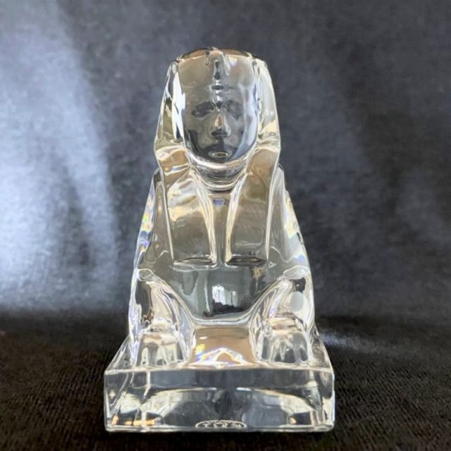 超希少 バカラ スフィンクス Sphinx クリスタル ペーパーウェイト