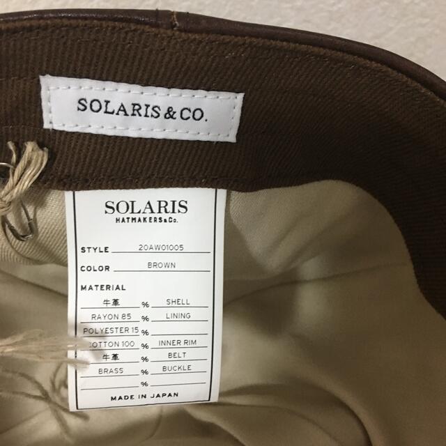 SOLARIS hatmakers&co COWBOY レザーキャップ メンズの帽子(キャップ)の商品写真