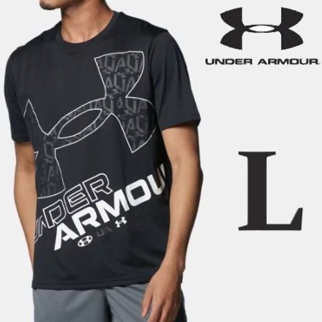 UNDER ARMOUR(アンダーアーマー)の新品 黒黒 L アンダーアーマー メンズ 上下セット Tシャツ ハーフパンツ メンズのパンツ(ショートパンツ)の商品写真