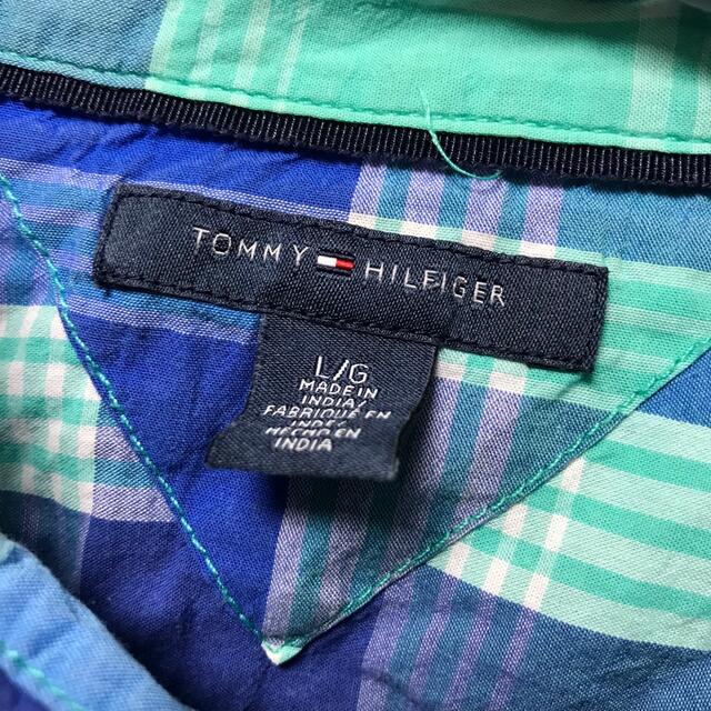 TOMMY HILFIGER(トミーヒルフィガー)の【希少】トミーヒルフィガー TOMMY チェック 長袖シャツ L ヴィンテージ レディースのトップス(シャツ/ブラウス(長袖/七分))の商品写真