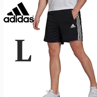 アディダス(adidas)の新品 黒 L アディダス adidas ショートパンツ ハーフパンツ メンズ(ショートパンツ)