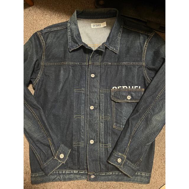 SEQUEL FRAGMENT DAMAGE DENIM JACKET