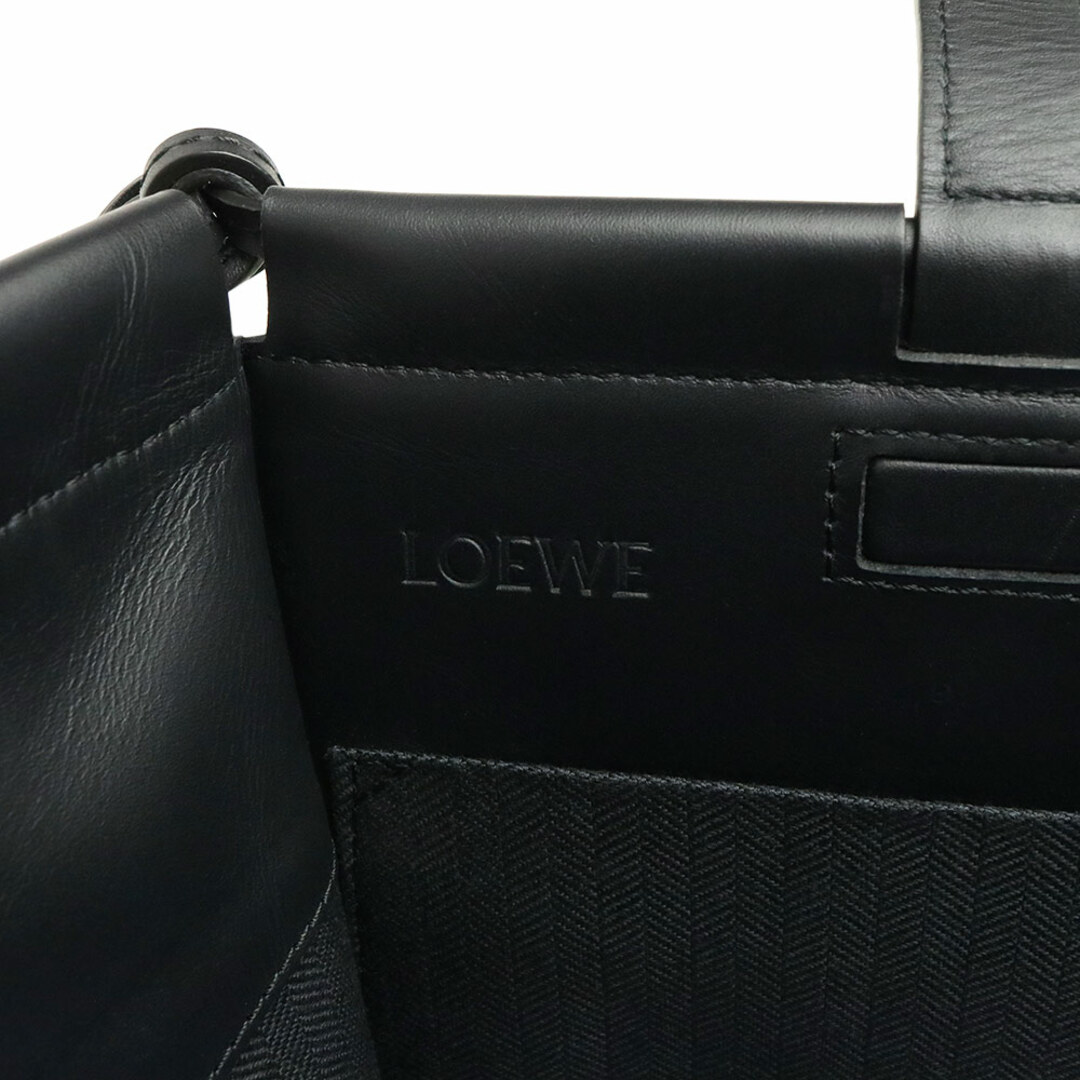 LOEWE(ロエベ)のロエベ クッショントート デイジー 花柄 肩掛け トートバッグ キャンバス レザーブラック イエロー309 66AB900 LOEWE（未使用　展示品） レディースのバッグ(トートバッグ)の商品写真