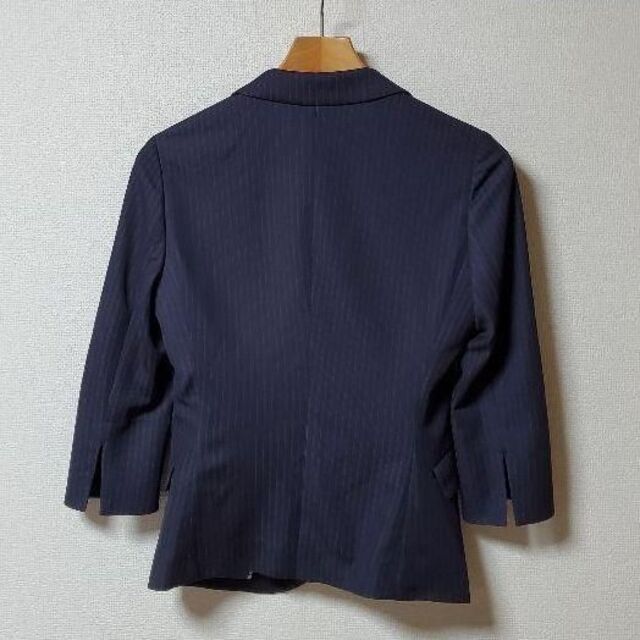 ORIHICA パンツスーツ ネイビー ストライプ ウォッシャブル