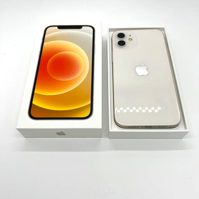 高級素材使用ブランド 12 iPhone - Apple 256GB 美品 SIMフリー ホワイト スマートフォン本体