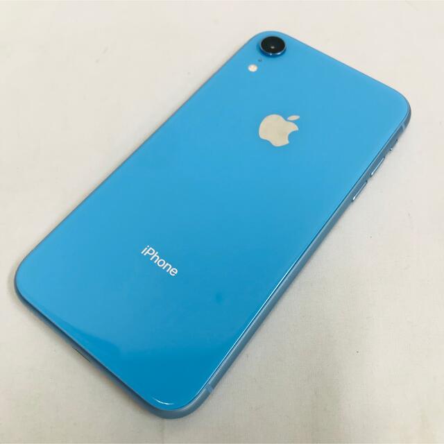 iPhone(アイフォーン)のApple iPhoneXR 64GB MT032J/A simフリー ブルー スマホ/家電/カメラのスマートフォン/携帯電話(スマートフォン本体)の商品写真