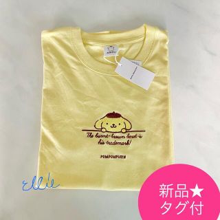 サンリオ(サンリオ)の新品タグ付★ ポムポムプリン　刺繍Tシャツ　 2L  ★サンリオキャラクターズ(Tシャツ(半袖/袖なし))