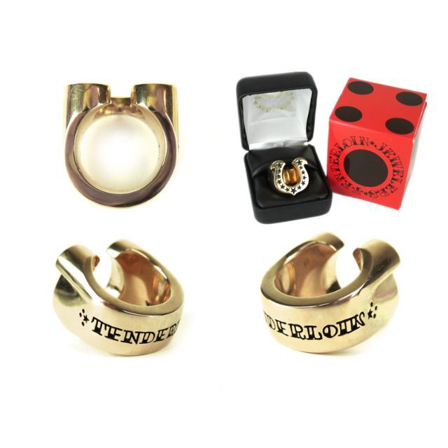 TENDERLOIN(テンダーロイン)のテンダーロインTENDERLOIN■H.S RING 8Kホースシューリング メンズのアクセサリー(リング(指輪))の商品写真