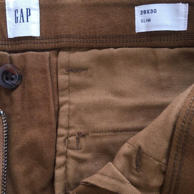 GAP(ギャップ)のGAP スリムパンツ ブラウン 茶色 28 × 30 レディースのパンツ(カジュアルパンツ)の商品写真