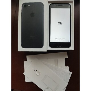 アイフォーン(iPhone)のiPhone7 128G 黒　au(スマートフォン本体)