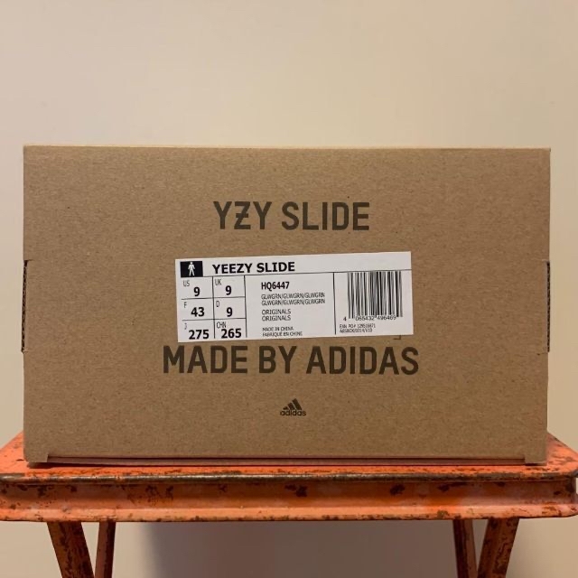 ADIDAS YEEZY SLIDE GLOW GREEN 26.5 cm