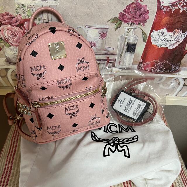 MCM - 美品⭐︎MCM リュック X-Mini ピンク スタッズの通販 by